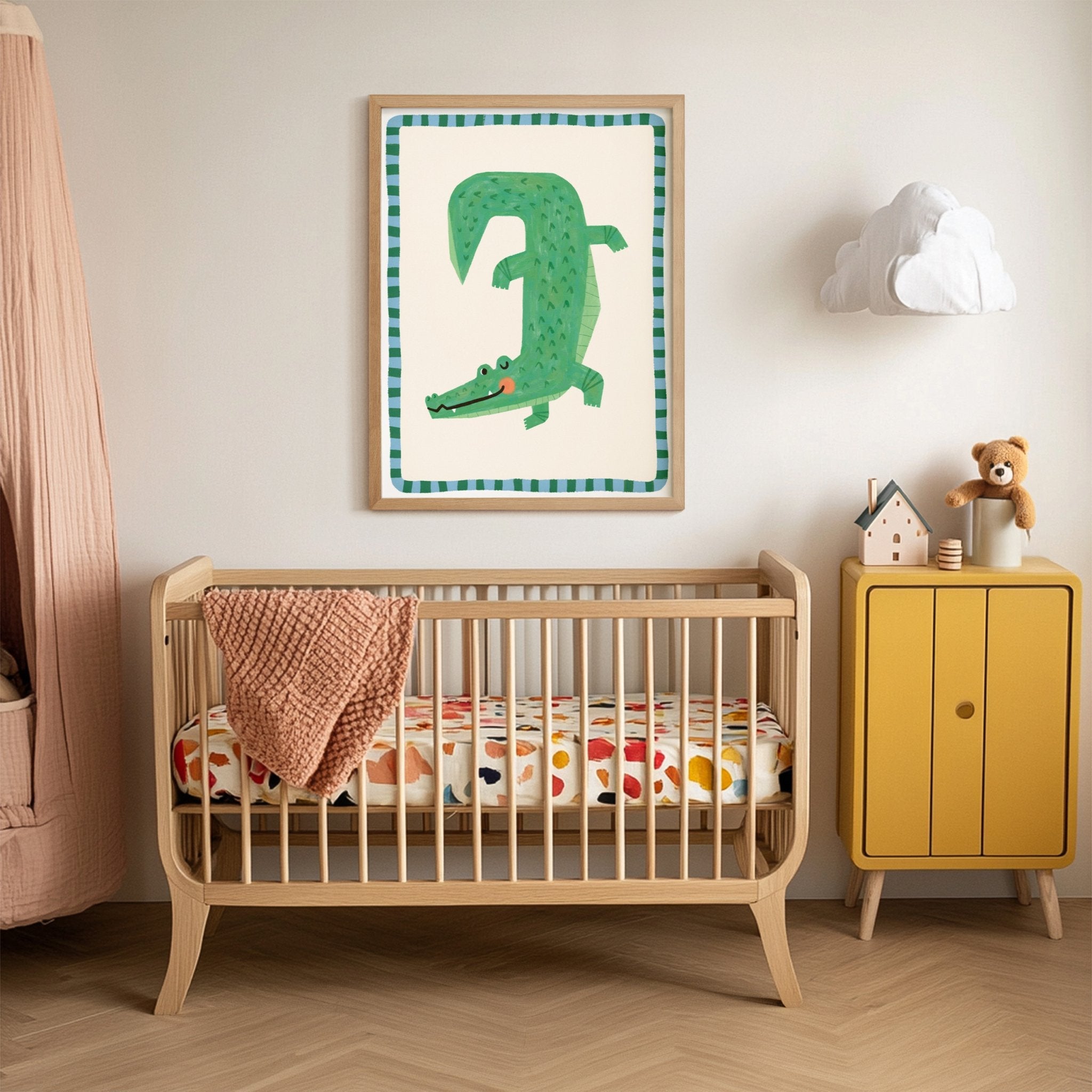 Crocodile | Blue Border - Lillefolk