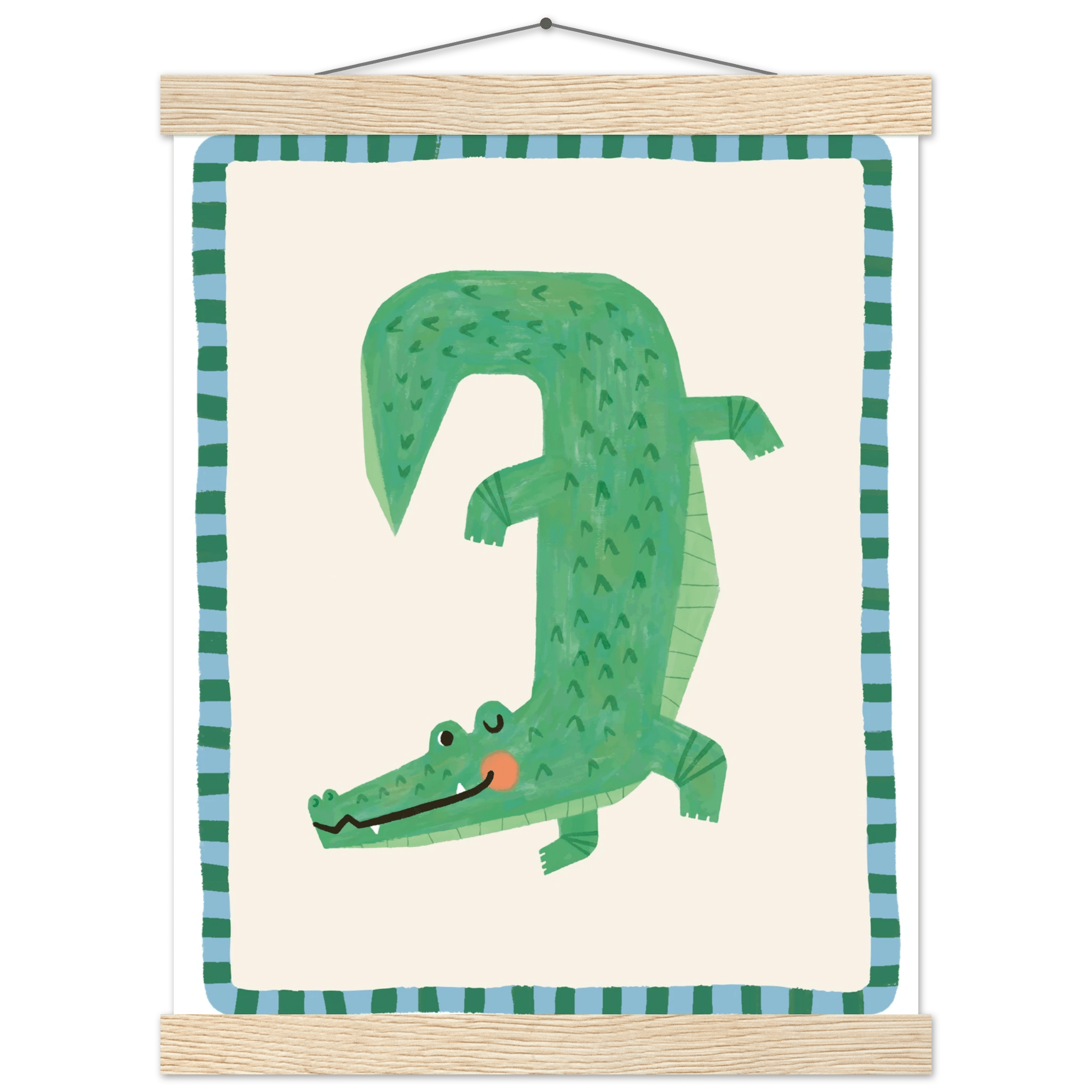 Crocodile | Blue Border - Lillefolk