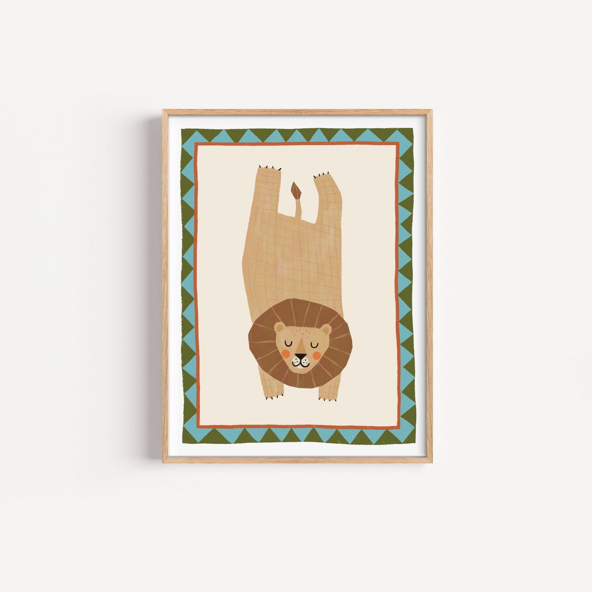 Lion | Triangle Border - Lillefolk