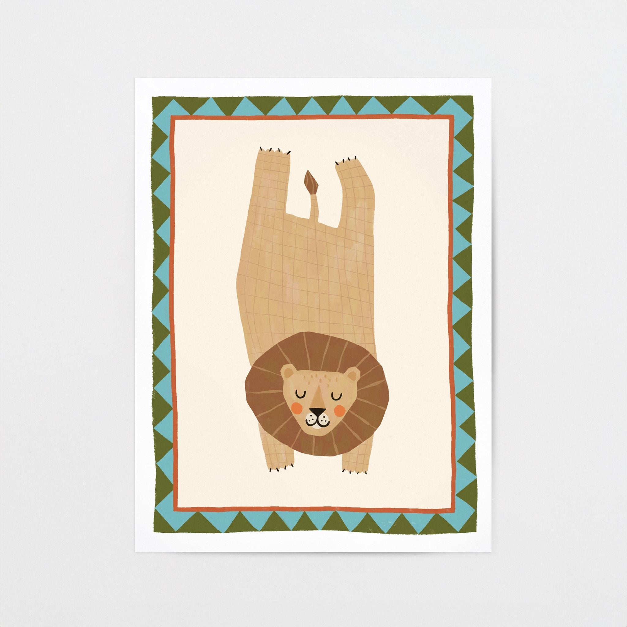 Lion | Triangle Border - Lillefolk