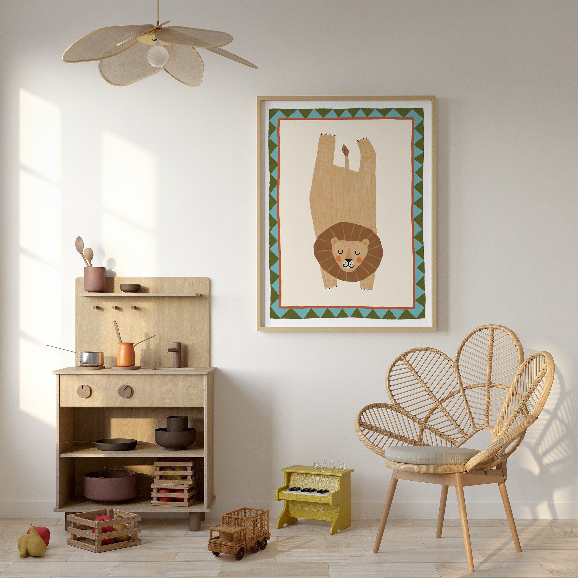 Lion | Triangle Border - Lillefolk