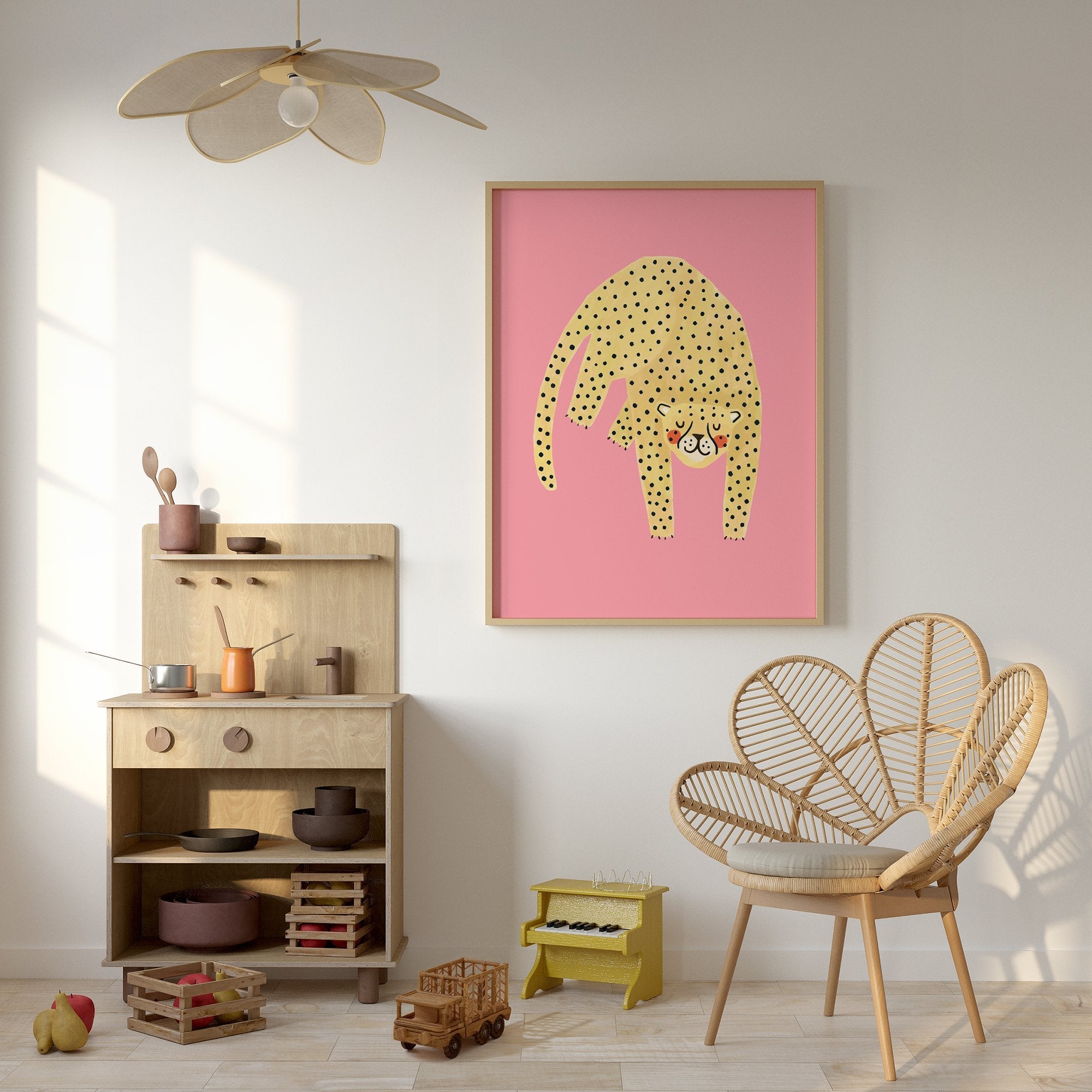 TEST Cheetah on pink - Lillefolk