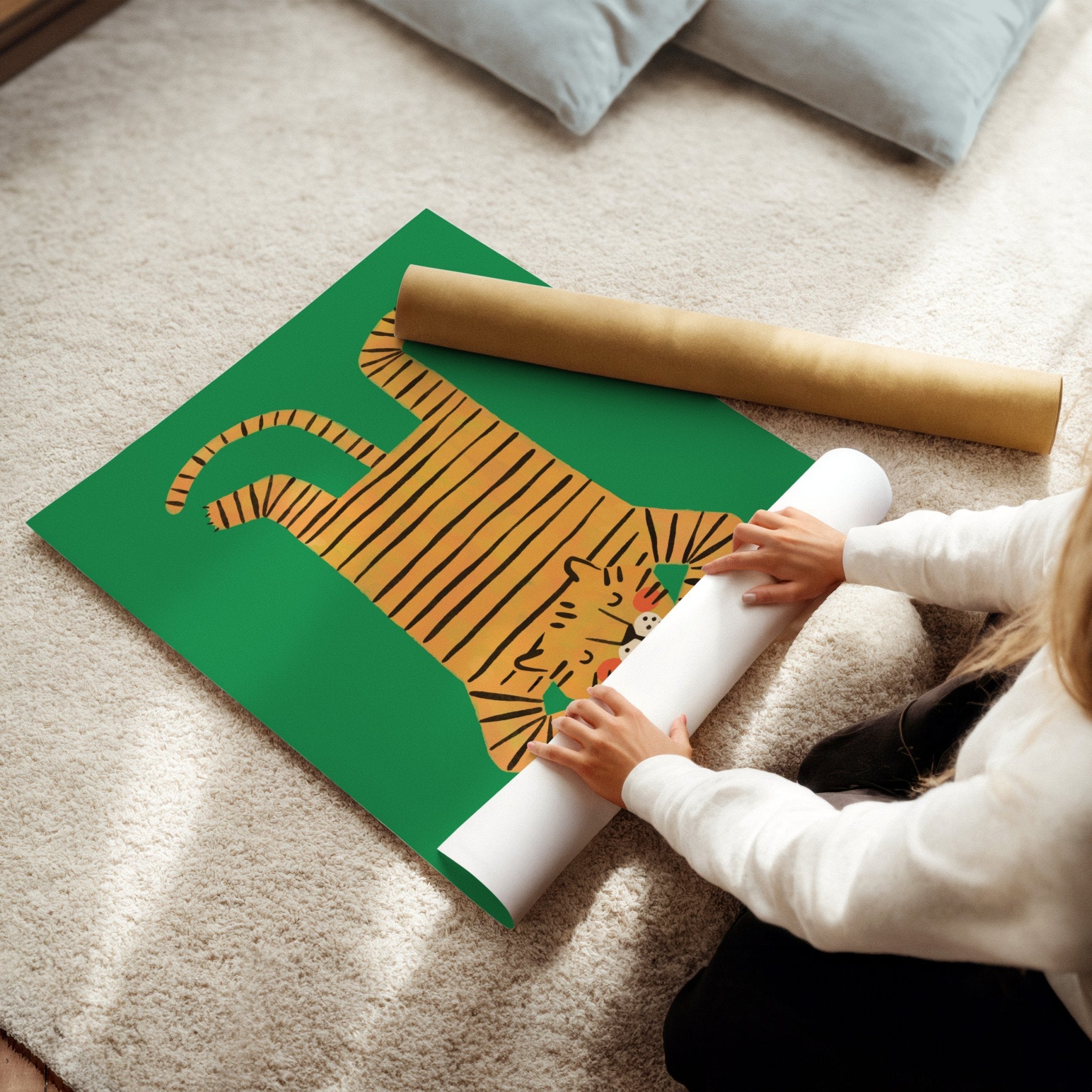 Tiger | Green - Lillefolk