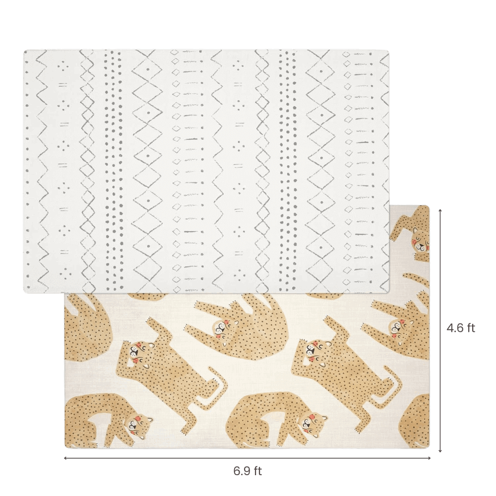 Reversible One - Piece Playmat | Cheetah - Lillefolk