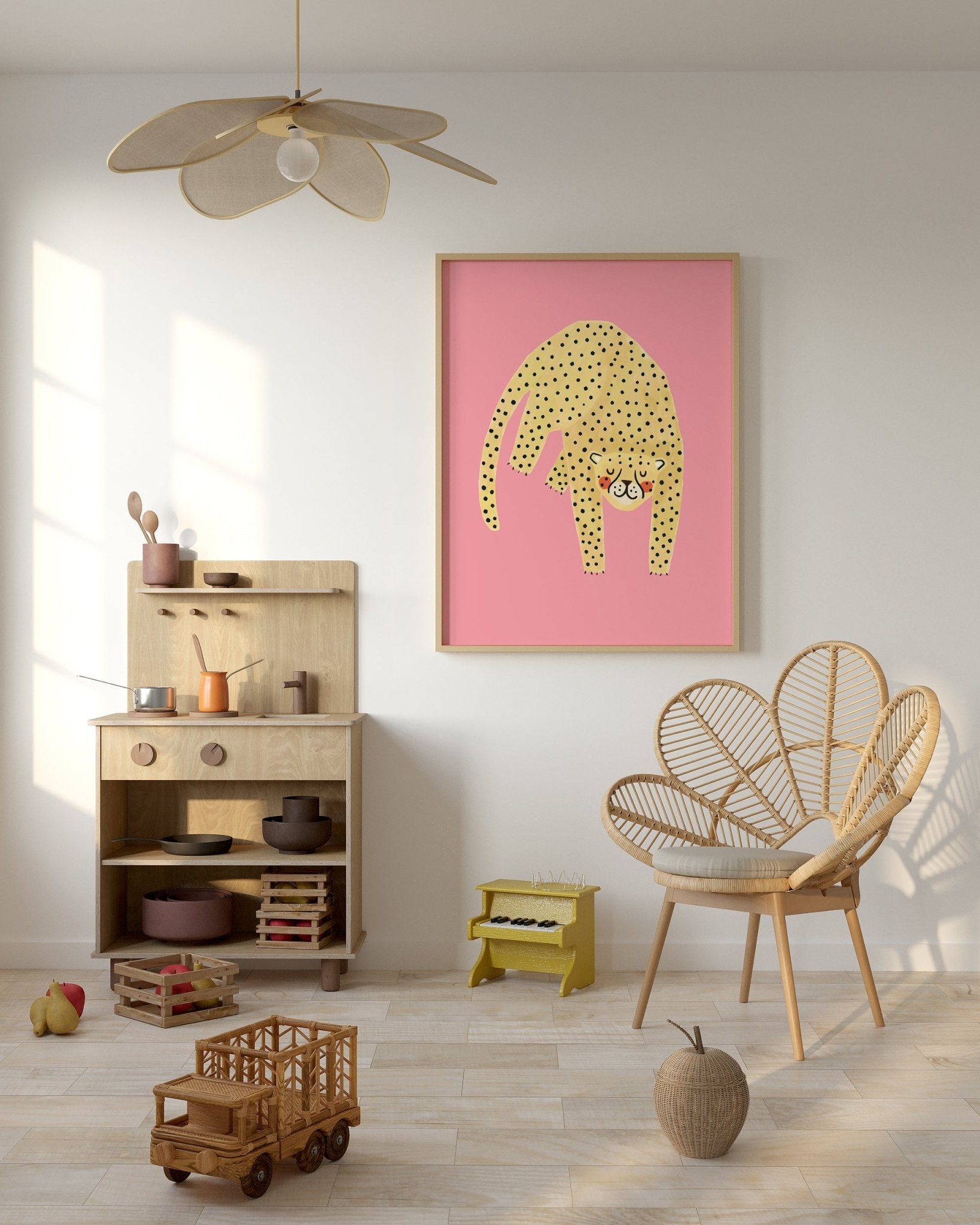 TEST Cheetah on pink - Lillefolk