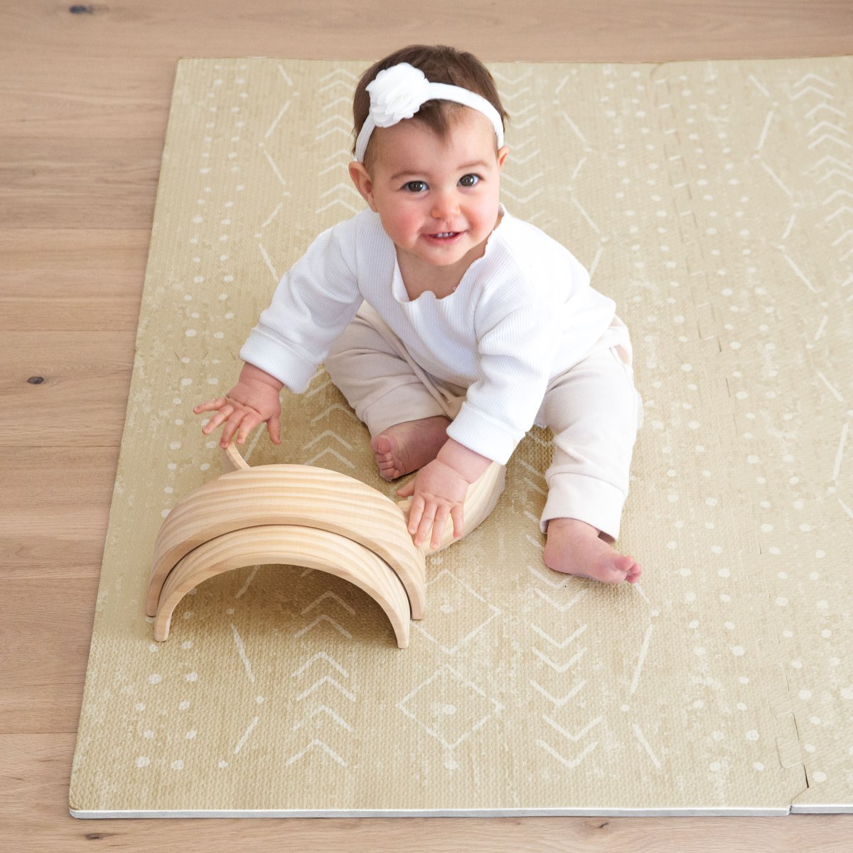 Lillefolk Stylish Foam Play Mat for Baby Thick Gray Soft Covers 6 ft x 4 ft Non-Toxic Playmat Interlocking Puzzle Tiles for Tummy Time and Crawling